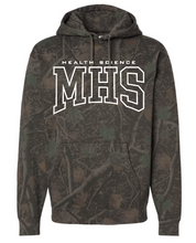 Load image into Gallery viewer, MHS Health Science Collegiate Camo Hoodie (Multiple Color Options)
