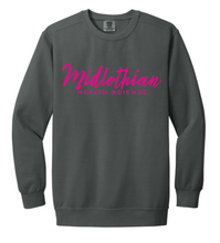 Load image into Gallery viewer, MHS Health Science Script Embroidered Sweatshirt (Multiple Color Options)
