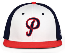 Load image into Gallery viewer, Patriots Flat Bill Fitted Baseball Cap with Puff Logo
