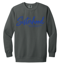 Load image into Gallery viewer, MHS Lady Panthers Basketball Sisterhood Embroidered Sweatshirt (Multiple Color Options)
