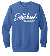 Load image into Gallery viewer, MHS Lady Panthers Basketball Sisterhood Embroidered Sweatshirt (Multiple Color Options)
