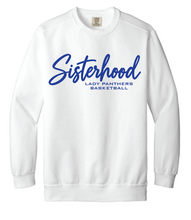 Load image into Gallery viewer, MHS Lady Panthers Basketball Sisterhood Embroidered Sweatshirt (Multiple Color Options)
