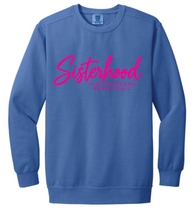 Load image into Gallery viewer, MHS Lady Panthers Basketball Sisterhood Embroidered Sweatshirt (Multiple Color Options)
