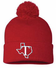 Load image into Gallery viewer, TEXAS TIDE BASEBALL CUFF POM BEANIE (MULTIPLE COLOR OPTIONS)
