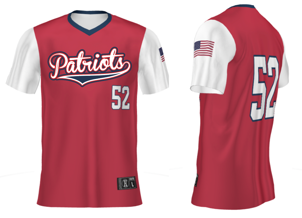 Patriots Uniform-RED (Youth and Adult Sizes Available)