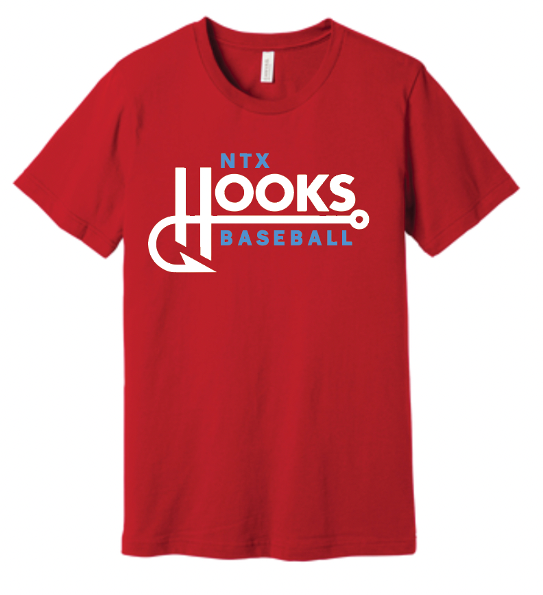 NTX Hooks Baseball Logo Apparel (Multiple Apparel Options) Adult