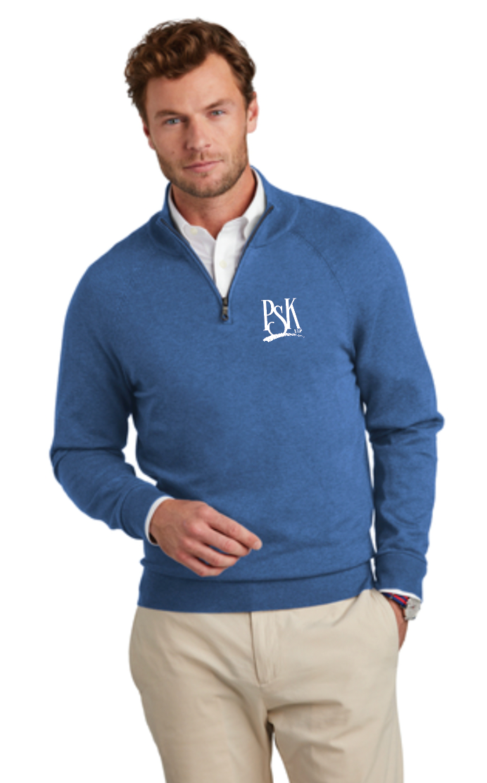 PSK Brooks Brothers Cotton Stretch 1/4 Zip Sweater (Multiple Color Options)